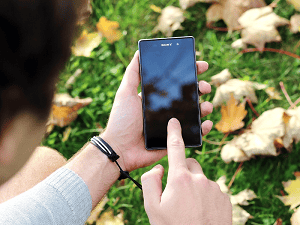 Android Person using an Android phone