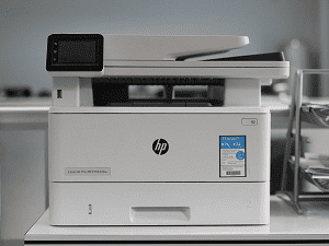 HP printer in an office